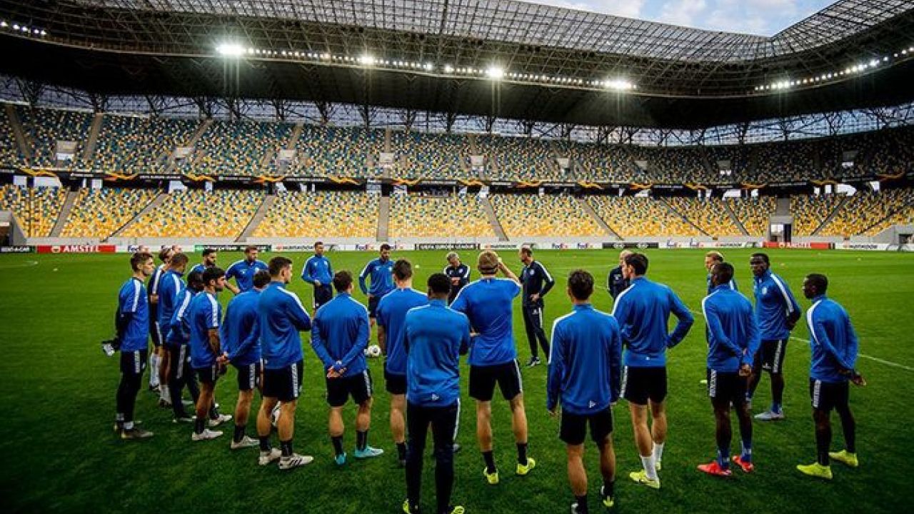 Команда бельгійського футбольного клубу «Гент» на «Арені Львів»