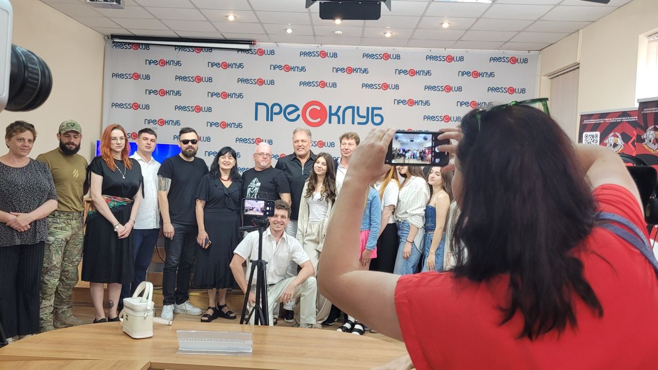 Фото: після  пресконференції у Львівському пресклубі, яку скликали з нагоди фестивалю 