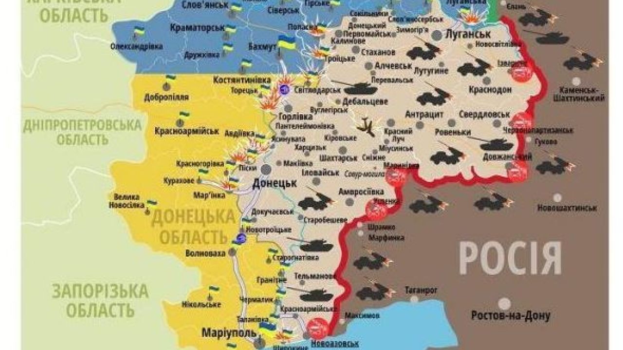 Ситуація в зоні бойових дій на сході України станом на 3 червня 2016 року