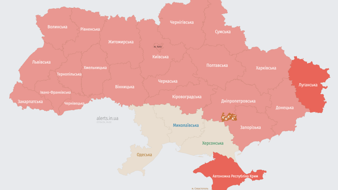 Повітряна тривога на Львівщині і в більшості областей. Ракети з Ту-95М3 зайшли у простір України