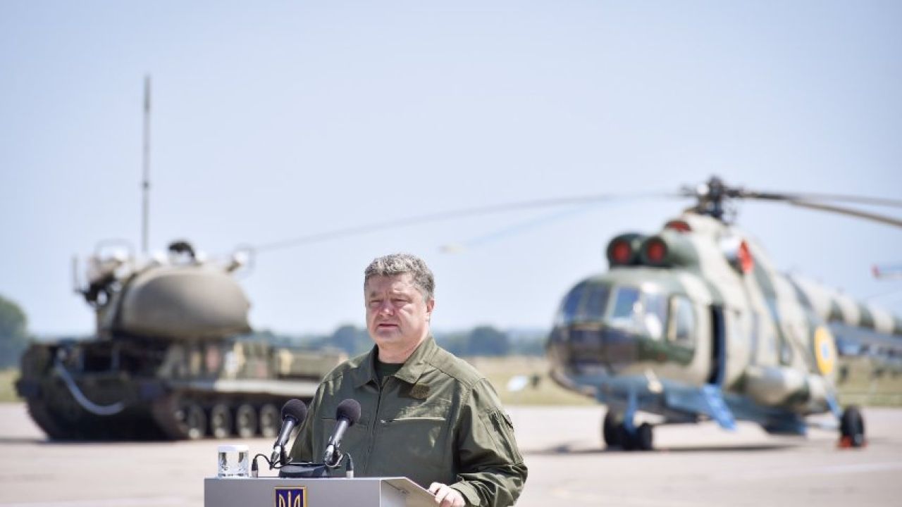 Головнокомандувач ЗС України Петро Порошенко.