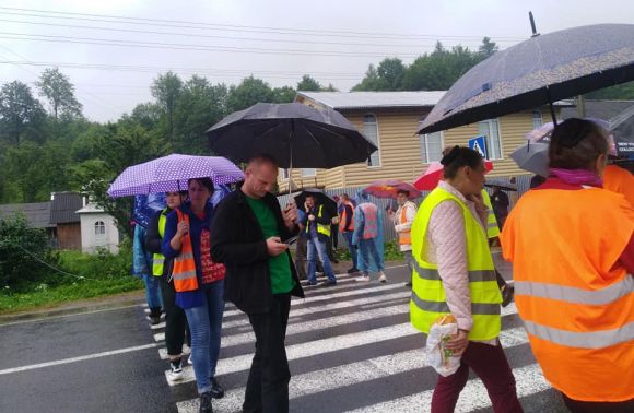 Мешканці сіл перекрили дорогу Стрілки-Мшанець
