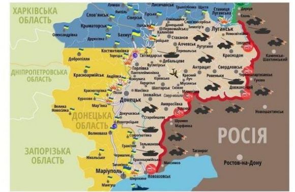 Ситуація в зоні бойових дій на сході України станом на 13 травня 2016 року