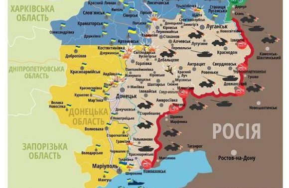 Ситуація в зоні бойових дій на сході України станом на 22 квітня 2015 року
