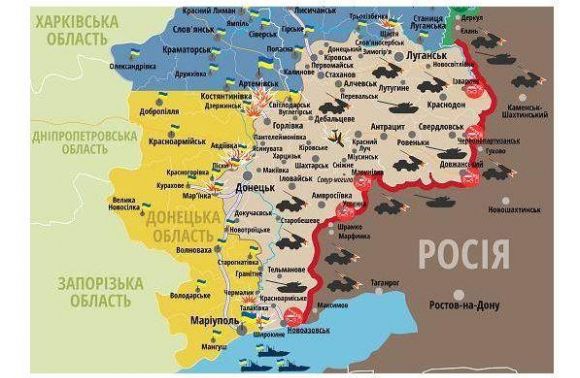 Ситуація в зоні бойових дій на сході України станом на 24 квітня 2015 року