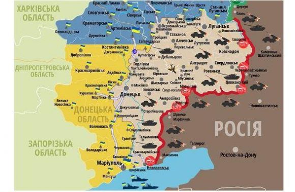 Ситуація в зоні бойових дій на сході України станом на 6 жовтня 2015 року