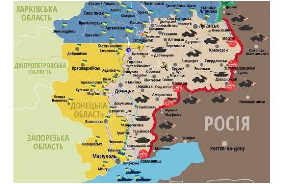 Ситуація в зоні бойових дій на сході України станом на 8 жовтня 2015 року