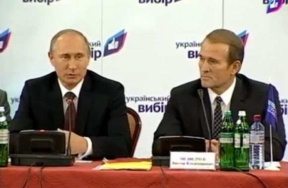 Президент РФ Путін та його кум Віктор Медведчук
